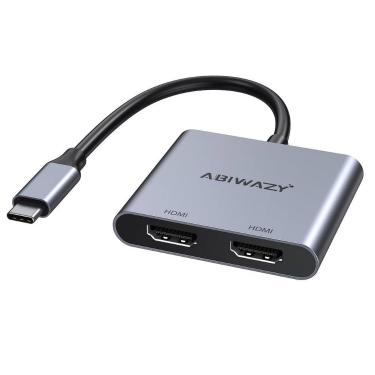 Imagem de Adaptador USB-C para HDMI Duplo 4K@60Hz - Compatível com Dell XPS 13/1