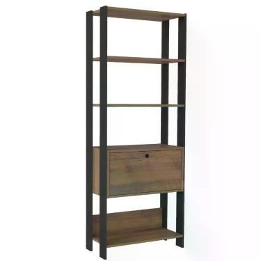 Imagem de Estante Match Organizadora Para Livros 3 Prateleiras Pinho / Preto