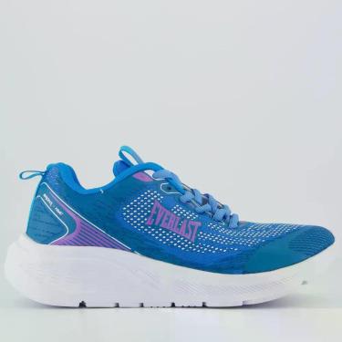 Imagem de Tênis Everlast Wildcat Feminino Azul e Lilás, 34