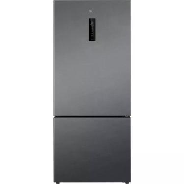 Imagem de Geladeira 2 Portas TCL Inverse Frost Free Inverter 416L Gaveta Fresh Zone e Freeze Zone P416BF Inox 220V