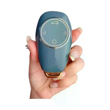 Imagem de Capa De Chave TPU Com Borda Dourada Para Leapmotor T03 C11 S01 C01 Com