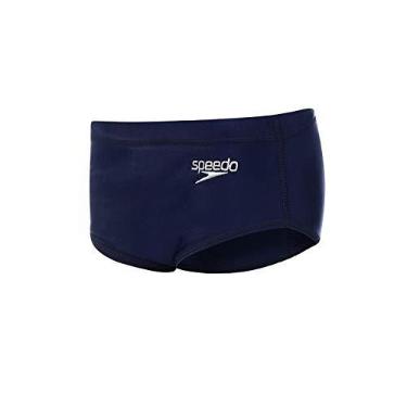Imagem de Sunga Juvenil, Speedo, Solid, Lycra Lisa com Forro Interno e Alta Durabilidade, Tamanho Teen, tamanho 12 - Marinho