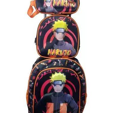 Imagem de Kit Mochila Escolar De Rodinhas Estojo E Lancheira Infantil - HENRI KI