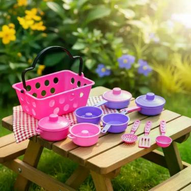 Imagem de Kit Panelinha De Brinquedo Infantil Criança Faz De Conta - BIA SHOES, 