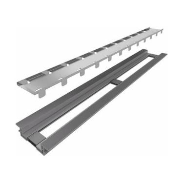 Imagem de Ralo Linear Infinity Pvc Tampa Oculta 120cm Elleve - Ralo Linear