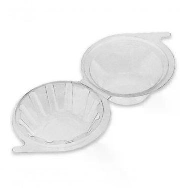 Imagem de Forminha para Doce com Tampa Plastilania para Confeitaria com 750 UNIDADES Prata Higipack