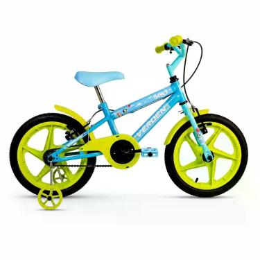 Imagem de Bicicleta Infantil Aro 16 Bluey e Bingo Verden Azul Menina Menino 5 a