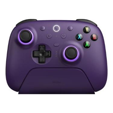 Imagem de Controle sem fio 8BitDo Ultimate 2 para PC Windows e Android - joysticks TMR, Bluetooth/2.4GHz, Roxo
