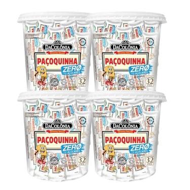 Imagem de Paçoca Zero DaColonia 4 Potes de 576g