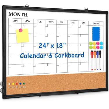 Imagem de Quadro branco WALGLASS 61x46cm Combo de calendário