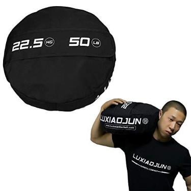Imagem de AKT Bolsa de areia Power Bag - 22,5-68 kg (50-150 lb) Peso Powerbag força MMA treinamento treino fitness exercício durável, 1 peça (sem areia), 34 kg