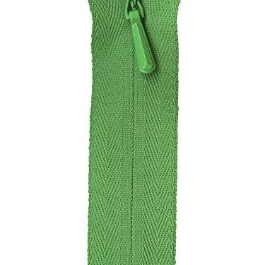 Imagem de YKK Exclusivo zíper invisível, 23 cm, verde folha