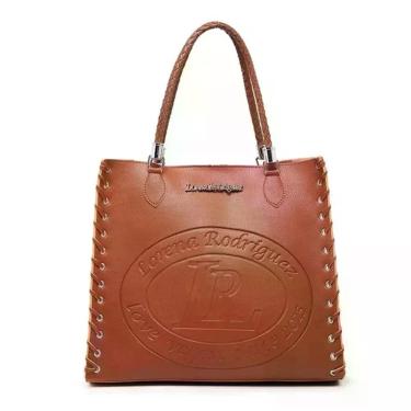 Imagem de Bolsa Sacola Classic Lr  + Nécessaire - Lorena Rodriguez, Caramelo