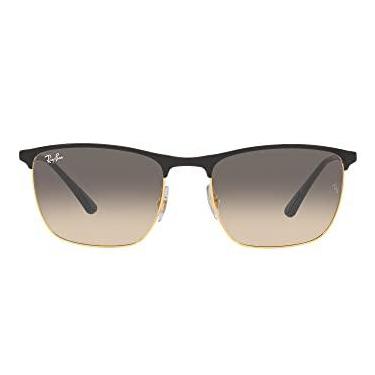 Imagem de Óculos de Sol Ray-Ban 0RB3686 187/32 Tam 57 / Preto/Ouro - Lentes Cinza Gradiente