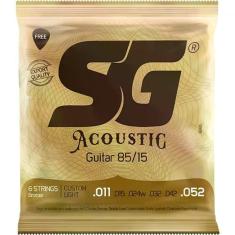 Encordoamento SG Violão Aço Bronze 011 SG6686
