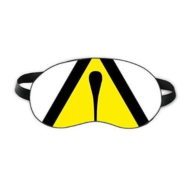 Imagem de Símbolo de aviso amarelo preto seguro triângulo sono sombra sombra sombra macia noite