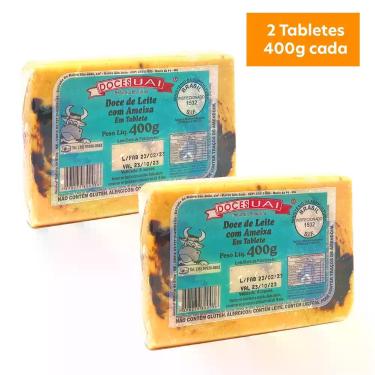 Imagem de Kit com 2 Doces de Leite com Ameixa Mineiro - Doces Uai 400g