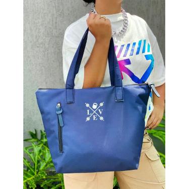 Imagem de Bolsa Shopper Nylon LOVE ACADEMIA de Ombro Clean Esportiva Academia Ba
