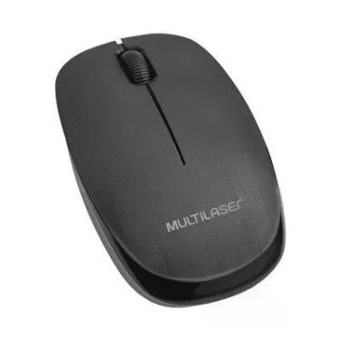 Imagem de Mouse Sem Fio Multilaser 2.4ghz 1200dpi Preto USB - M0251, Preto