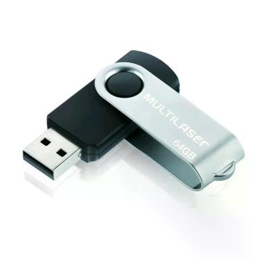 Imagem de Pen Drive Multilaser Twist Preto 64gb - Pd590