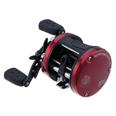 Imagem de Abu Garcia Carretilha convencional Ambassadeur SX, tamanho 6600 (1292730), 3 rolamentos de esferas de aço inoxidável + 1 rolamento de rolo, arrasto sintético estrela, máximo de 5,7 kg