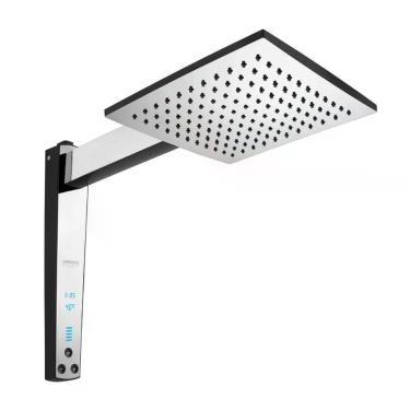 Imagem de Chuveiro Digital Acqua Century Touch 7500W Alta Pressão Preto com Cromado Lorenzetti 220V