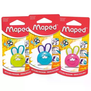 Imagem de BORRACHA ESCOLAR MAPED COELHO CROC CROC - KIT C/3un