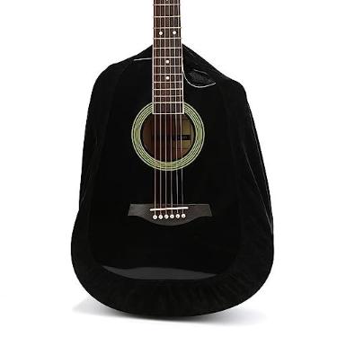 Imagem de Bolsa de violão, acessório de guitarra, capa protetora para guitarra preta, capa protetora portátil macia para guitarras acústicas clássicas recortadas
