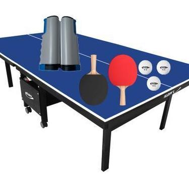 Imagem de MESA DE PING PONG MDF 18mm 1084 KLOPF C/ RODAS + KIT Completo c/ rede 