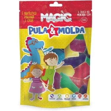 Imagem de Massa pula e molda 15 cores sortida 150g magic - Magic Kids
