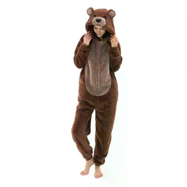 Imagem de Pijama COSUSKET Snug Fit, urso Sherpa adulto unissex