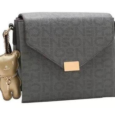 Imagem de Bolsa Feminina Chenson Monograma Tira colo Original Grafite