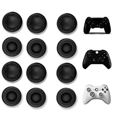 Imagem de Kit 12 Grip Controle Joystick Joypad Ps4 Borracha Silicone Para Analógico Console Aparelho Video Game
