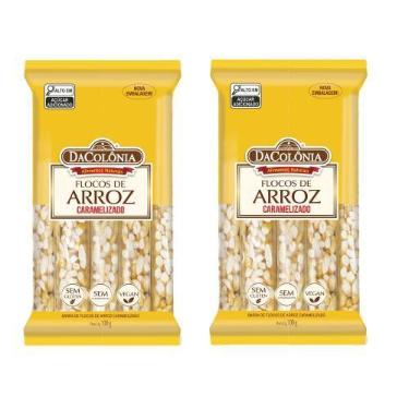 Imagem de KIT 2 FLOCOS DE ARROZ CARAMELIZADO TRADICIONAL DaColônia
