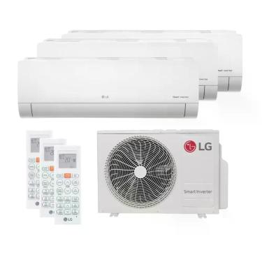 Imagem de Ar Condicionado Tri Split LG 21000 BTUs (HW 09K+09K+09K) Quente e Frio Inverter 220V R32 (Z3UW21GFB1.AWGZBR)