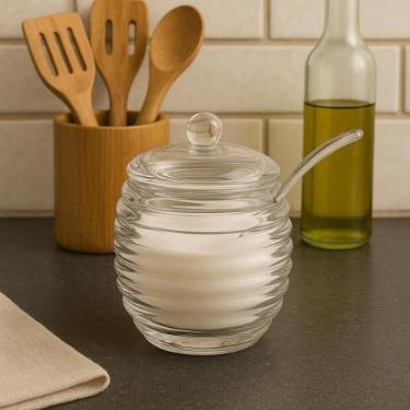 Imagem de Açucareiro De Plástico Com Colher 200ml  Jolitex Mek, Linea