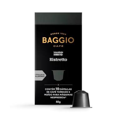Imagem de Baggio Café Cápsulas De Café Ristretto Compatível Com Nespresso Contém 10 Cápsulas