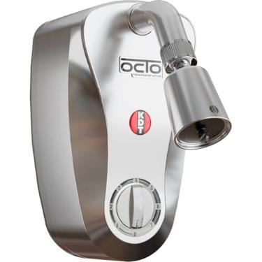 Imagem de Ducha Elétrica KDT Octo 8T 8800W 220V 8 Temperaturas Silenciosa Chuveiro Prata