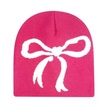 Imagem de Gorro De Lã Tricotado Estampado Y2K Unissex, Acessórios De Moda Hip Ho