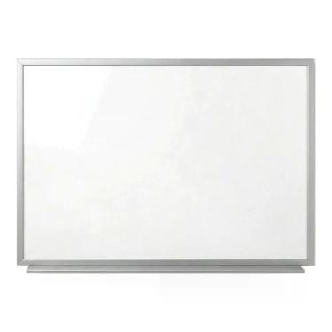 Imagem de Quadro Branco Cortiarte 3004 com Moldura em Alumínio Frisado Superfície Lisa Fácil de Limpar 60x40cm com Suporte