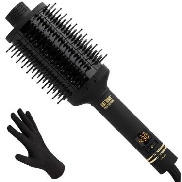Imagem de HOT TOOLS Escova oval para penteados aquecidos Pro Artist, preto/dourado