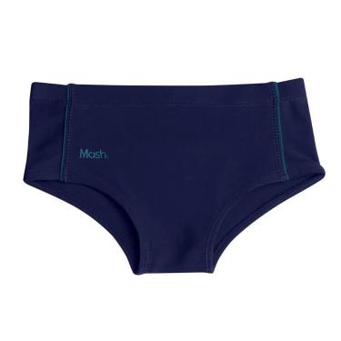 Imagem de Sunga Infantil Meninos Slip Moda Praia Mash, P, Azul escuro