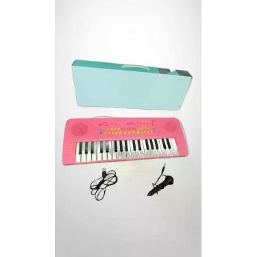 Imagem de Mini Teclado Musical Infantil 37 Teclas Rosa - Congratulations Store