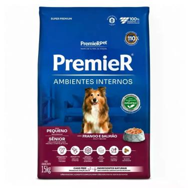 Imagem de Ração Premier Ambientes Internos Cães Sênior Frango 12kg