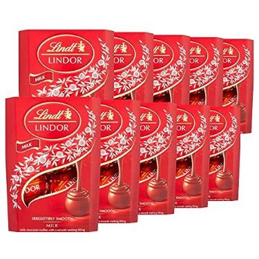 Imagem de 10 Caixas de 37g, Bombons de Chocolate Suiço, Lindt Lindor