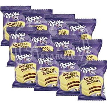 Imagem de Milka Alfajor Chocolate Branco & Mousse Chocolate 12 Chocolates - Importado da Argentina