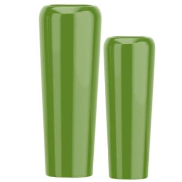 Imagem de Jogo Vasos Vietnamita 80cm E 65cm Fibra De Vidro Auto Brilho (Verde Claro)