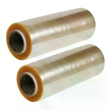 Imagem de Kit Filme de PVC Esticável Filme PVC 28CM X 300M para Proteção e Vedação de Alimentos Atóxico Transparente Higipack