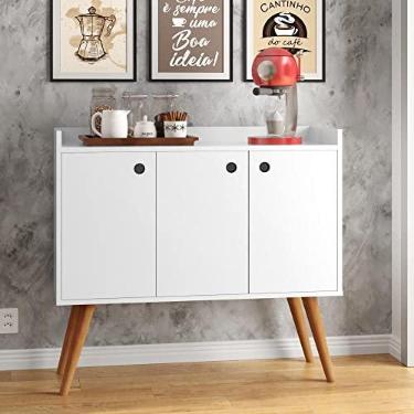 Imagem de Aparador Sala de Jantar/Balcão Buffet 3 Portas Wood Premier (Branco)