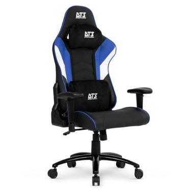 Imagem de Cadeira Gamer DT3 Elise, ergonomica e confortável com revestimento DT3 PU MaxPro™, espuma injetada, estrutura em aço reforçado, braços 1D+, suporta até 130kg e altura máx. de 1,80m (Blue)
